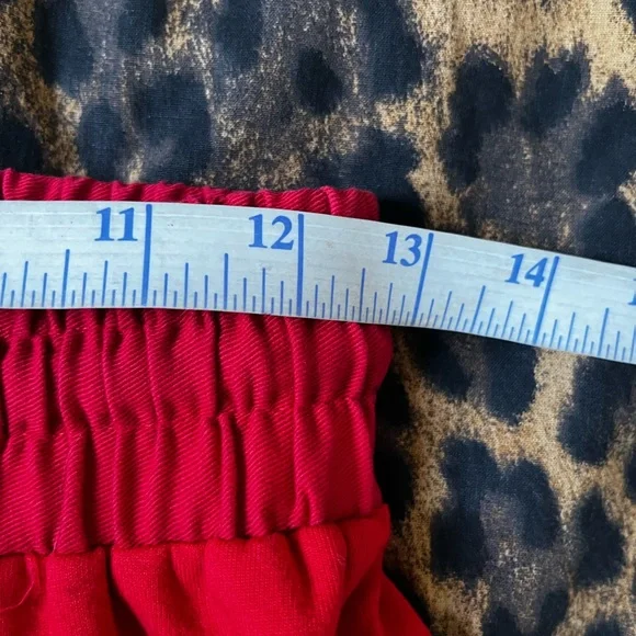 ZARA Red Track Pants Joggers Size S - Picture 6 of 12